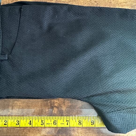 NEW Mario Serrani Pants Size 8 Black Jaquard Comfort Stretch Tummy Control - Picture 4 of 10